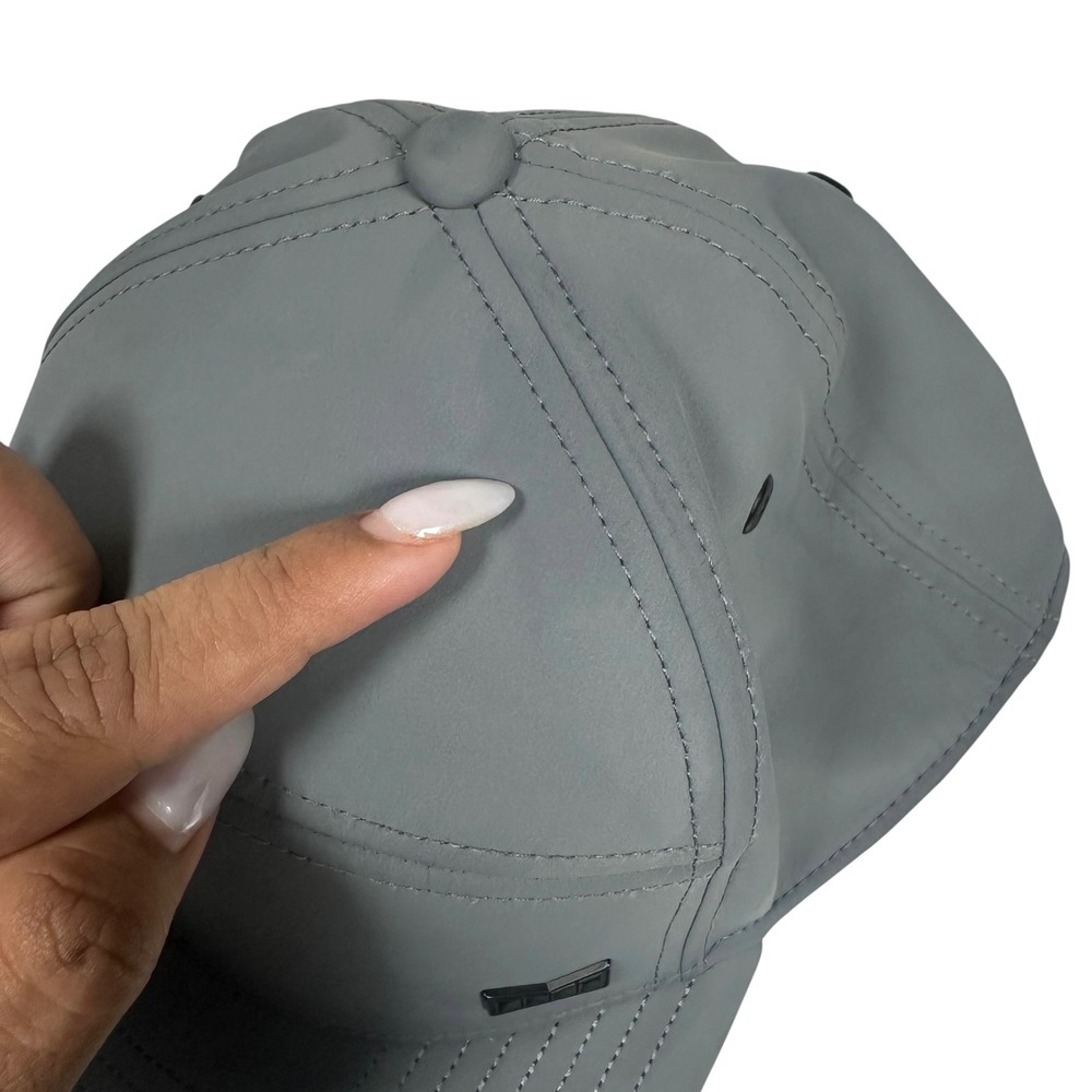 Melin Trenches Infinite Thermal Classic Snapback Hat Gray Flat Bill Water Resist - Picture 7 of 12